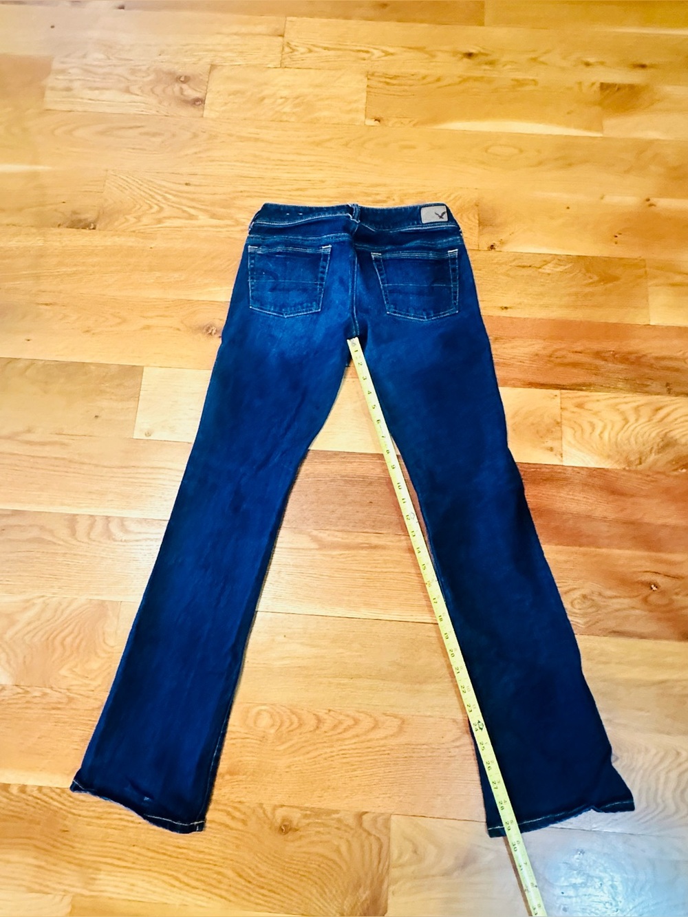 American Eagle Women's Dark Wash Kick Boot Stretch Jeans size 2 07/13 - Picture 2 of 8